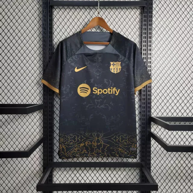 fc-barcelona-23-24-special-edition-black-kit-fan-version-jersey-soccer-new-voetbal-shirt-camisa-cheap-league-madridista-spain-usa-united-kingdoms-catalan-pedri-gavi-dejong-levandowski