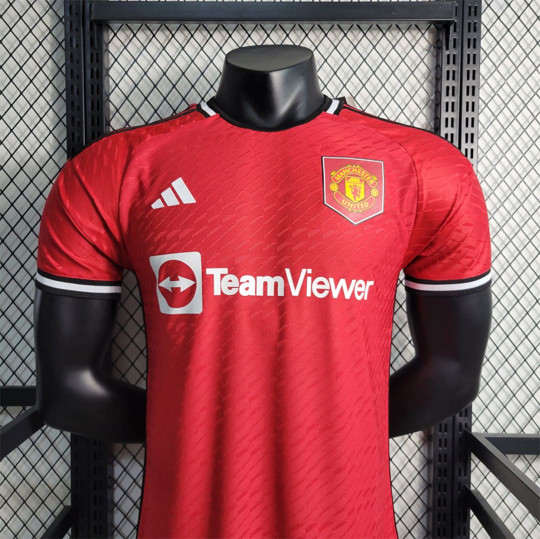 Manchester United Jersey 23/24 Home Football Kit Custom Name 2023 2024  Soccer Team Shirt